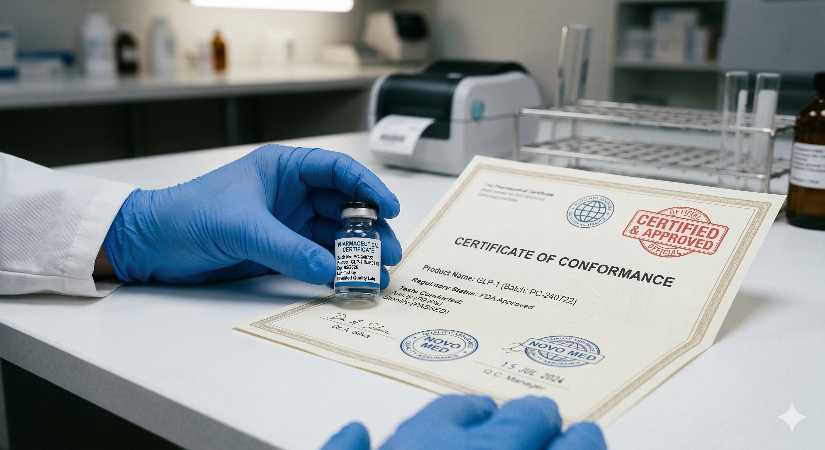 Certificado de conformidade farmacêutica